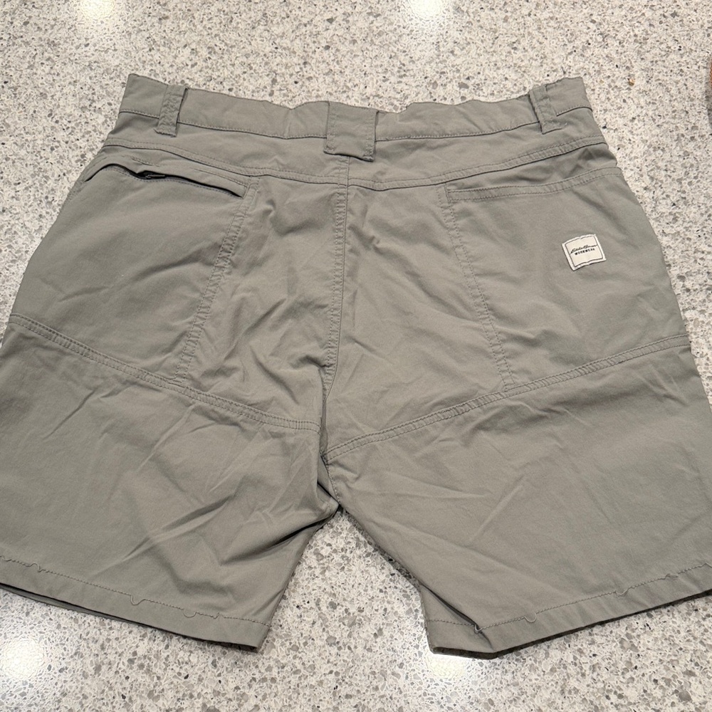 Eddie Bauer Workwear Men's Lightweight Stretch Shorts Gray Size 34x9 - Picture 6 of 10